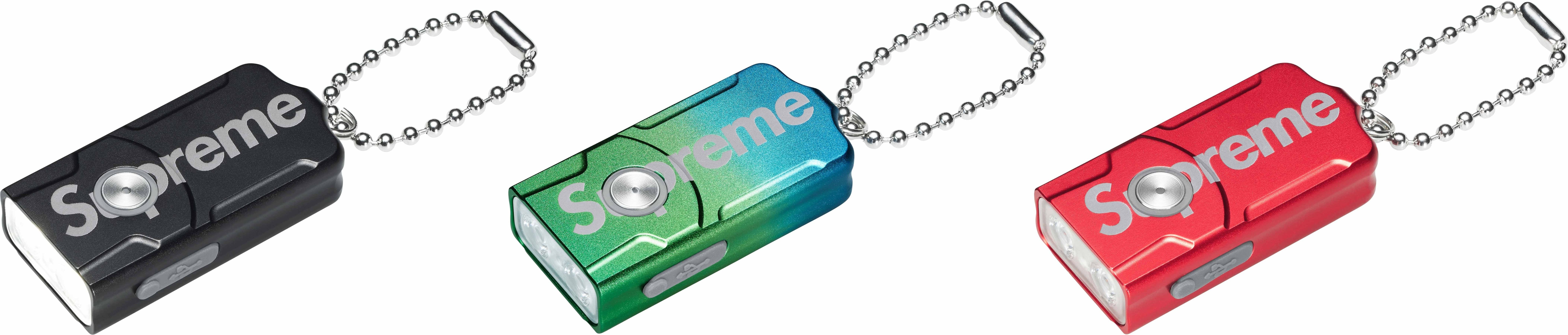 Supreme®/Fenix E03R Flashlight Keychain